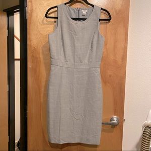 J. Crew gray wool sheath dress, sz 4